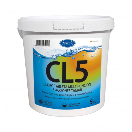 Cloro 5 acciones 5 Kg tabletas 200 Gr