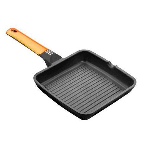 Grill rayas 28 cm Efficient Orange