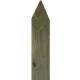 Poste de madera redondo con punta 200 x 6 cm
