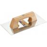 Llana rectangular con mango de madera 300 x 150 mm