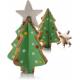Molde de silicona de galletas con forma de árbol de navidad