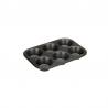 Molde de acero para muffin con 6 cavidades
