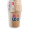Vasos de papel Kraft desechables 240 ml 12 unidades
