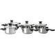 Batería de cocina 12 piezas de inox Ibili Optima