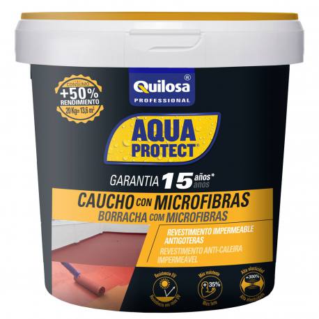 Caucho microfibras aquaprotect terracota