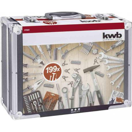 Caja herramientas 199 piezas kwb