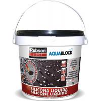 Silicona liquida 1 kg negra aquablok