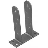 Base galvanizada con forma de T para poste varias medidas
