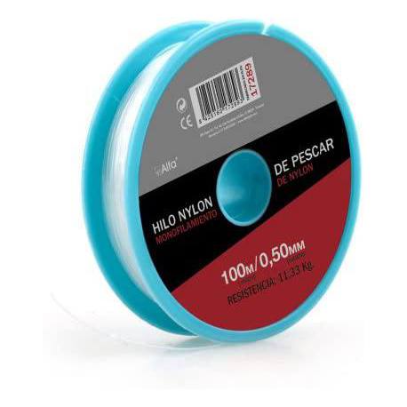 Hilo nylon blanco 0.5 mm 100 m