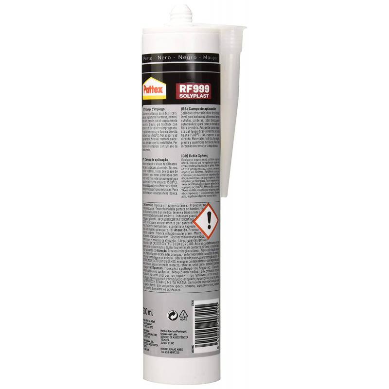 Masilla refractaria pattex rf999 negra