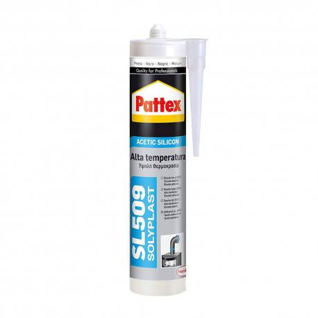 Silicona alta temper.pattex 300ml negr