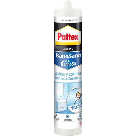 Silicona pattex banos y cocinas 280 ml translucido