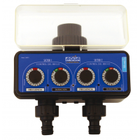 Programador de grifo doble via aqua control
