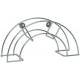 Soporte manguerapared acero inox 36x12cm