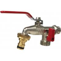 Grifo jardin doble salida 1/2-3/4 premium