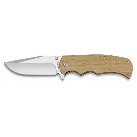 Navaja de madera natural de 8,8 cm