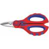 Tijera de electricistas Knippex con crimpado