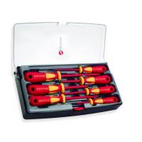 Juego de destornilladores 7 pzas. vde caja plastico