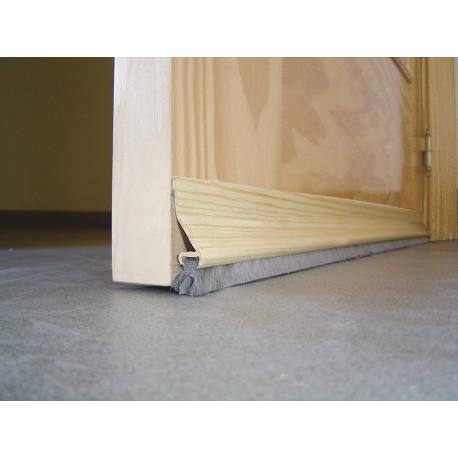 Burlete de PVC bajo puerta adhesivo madera 94 cm