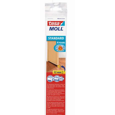 Burlete PVC para puerta Tesa tape moll color beige 1 metro x 37 mm