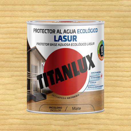 Protector al agua lasur Titantec acabado mate incoloro 750 ml