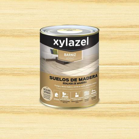 Barniz para suelos de madera acabado satinado de Bruguer 750 ml