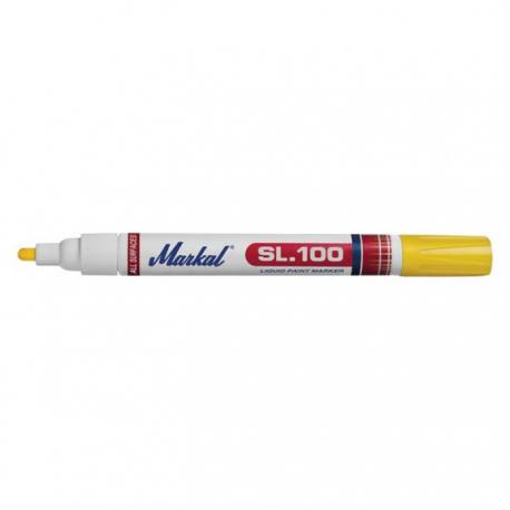 Rotulador marcador de pintura sl 100 amarillo 3mm