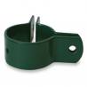 Abrazadera 48 mm para poste esquina verde plastificado