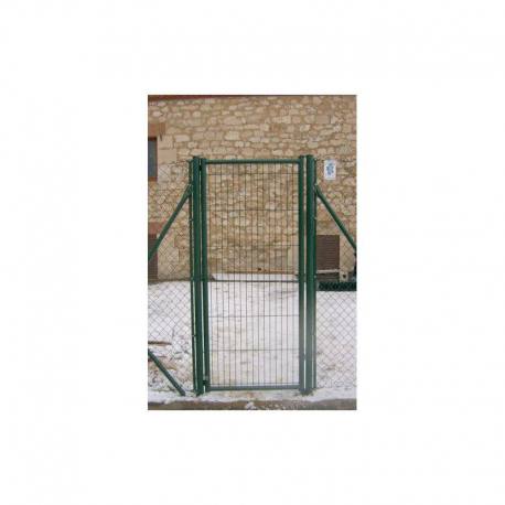 Puerta verde peatonal varias medidas total ancho 1 M