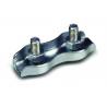 Sujetacables plano cincado con 2 tornillos 5 mm