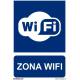 Señal PVC Zona Wifi 21 x 30 cm
