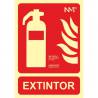 Se&ntilde;al PVC Extintor luminiscente 21 x 30 cm
