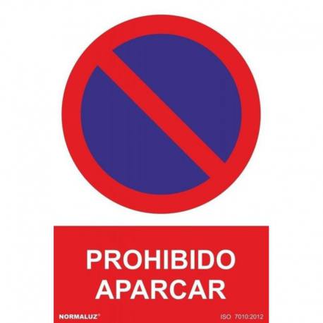 Señal PVC Prohibido aparcar 21 x 30 cm