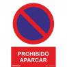 Se&ntilde;al PVC Prohibido aparcar 21 x 30 cm