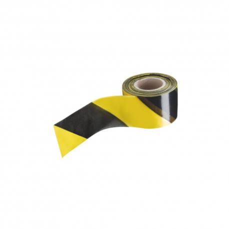 Rollo cinta de señalización 10 cm 200 M amarillo negro