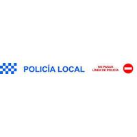 Rollo cinta señalización 7,5 cm x 200 M Policía Local