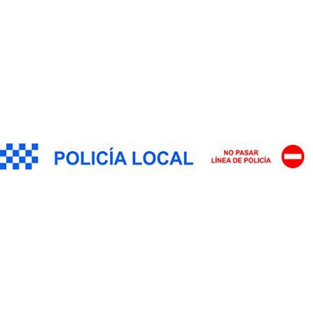 Rollo cinta señalización 7,5 cm x 200 M Policía Local