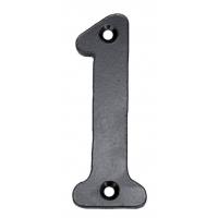 Número 1 de hierro forjado 100 x 5 mm