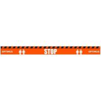 Adhesivo para suelo de 100 x 8 cm respete distancia Optimus