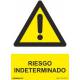 Señal PVC 21 x 30 cm Riesgo indeterminado