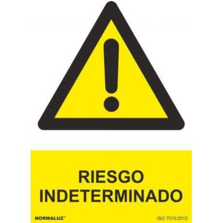 Señal PVC 21 x 30 cm Riesgo indeterminado Señal PVC 21 x 30 cm Riesgo indeterminado