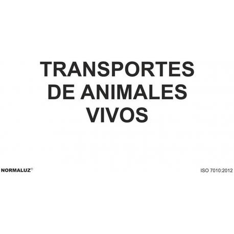 Señal PVC 21 x 30 Transporte de animales vivos
