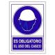 Señal PVC 21 x 30 Obligatorio Uso de casco 07O-08