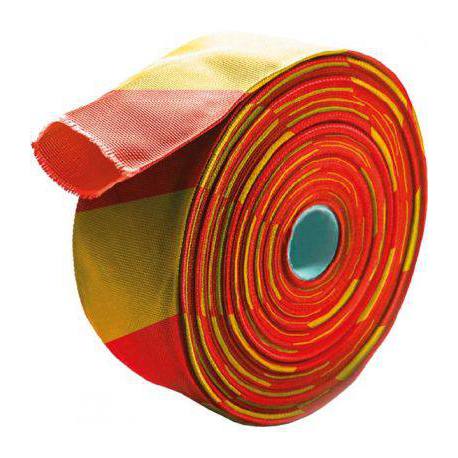 Cinta textil tubular para señalización 60 mm x 10 M Cinta textil tubular para señalización 60 mm x 10 M