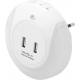 Adaptador 2 puertos USB 2.1 A punto de luz adicional