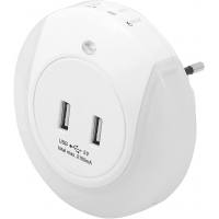 Adaptador 2 puertos USB 2.1 A punto de luz adicional