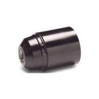 Portalámparas liso E-27 negro blíster