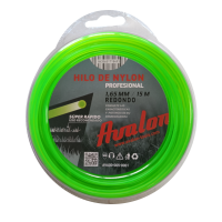 Hilo redondo de nylon Avalon para desbrozadora 1,65 mm x 15 m