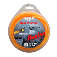 Hilo redondo de nylon Avalon para desbrozadora 3,3 mm