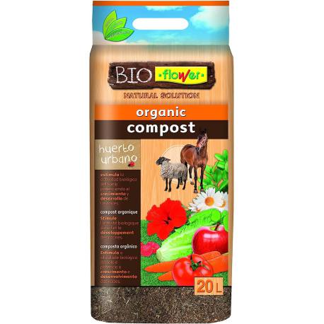 Compost orgánico bioflower 20 litros